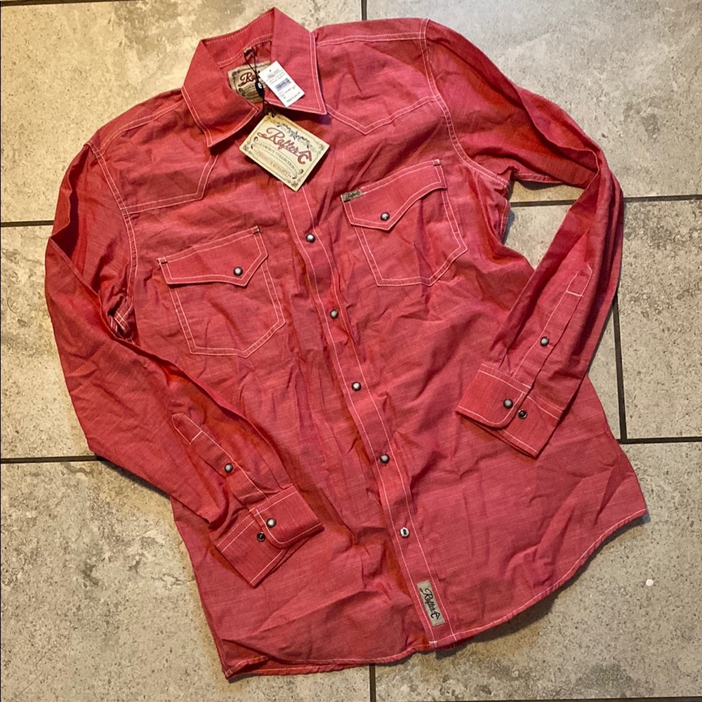 Rafter C Red Western Shirt